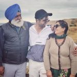 Hardy Sandhu With Father, Mother