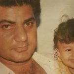 Jasleen Matharu Childhood Pic With Her Father