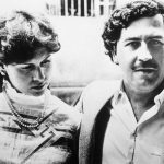 Pablo Escobar With His Wife