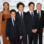 Robert De Niro With His Wife And Children