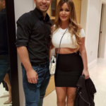 Sergio Agüero With His Girlfriend Karina