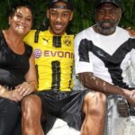 Pierre-Emerick Aubameyang With His Parents