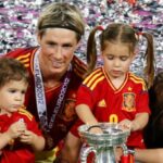 Fernando Torres With His Wife And Children