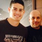 James Rodríguez With His Father