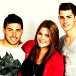 Kevin Volland With His Mother And Brother