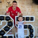 Lucas Hernandez With His Son