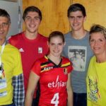 Thibaut Courtois With His Parents, Brother And Sister