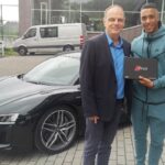 Youri Tielemans With His New Car Audi-R8