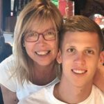Dani Olmo With His Mother