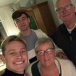 Frenkie de Jong With His Parents And Brother