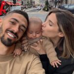 Manuel Lanzini With His Wife And Son