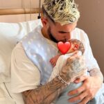 Theo Hernandez With His New Born Son In April 2022