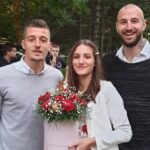 Sergej Milinkovic-Savic With His Brother And Sister