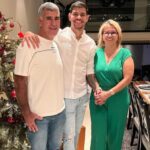 Bruno Guimaraes With His Parents
