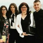 Ante Rebic With His Mother And Sisters