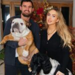 Bailey Wright With His Wife And Pets