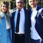 Geronimo Rulli With His Father And Wife