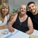 Geronimo Rulli With His Mother And Grandmother