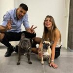 Geronimo Rulli With His Wife And Pets
