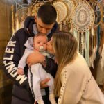 Geronimo Rulli With His Wife And Son
