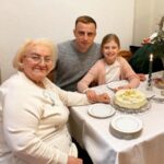 Kamil Grosicki With His Grandmother And Daughter
