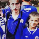 Marin Pongracic Childhood Picture With His Idol Luca Modric