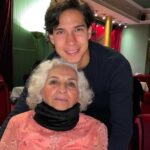 Diego Lainez With His Grandmother