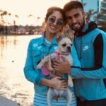 Diego Rossi With His Wife And Pet