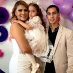 Erick Aguirre With His Girlfriend And Daughter