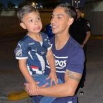 Erick Aguirre With His Son