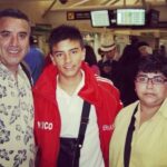 Fernando Beltran With His Parents
