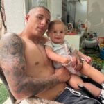 Guilherme Arana With His Son