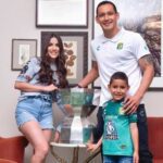 Rodolfo Cota With His Wife And Son