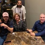 Rodolfo Pizarro With His Parents And Brother