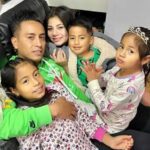 Christian Cueva With His Wife And Children