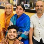 Shiv Thakare With His Father, Mother, And Grandmother