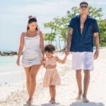 Wilder Cartagena With His Girlfriend And Daughter