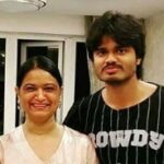 Anand Deverakonda with his mother