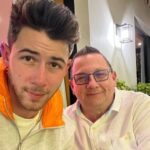 Nick Jonas With His Father