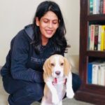 Palki Sharma Upadhyay With Her Pet