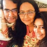 Pratyusha Banerjee with her father and mother