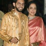 Rashmi Thackeray with her son Aaditya Thackeray