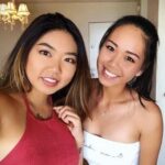 Katherine Zhu with her sister