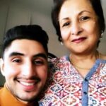 Leo Kalyan with his mother