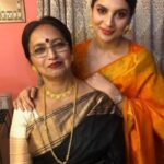 Paayel Sarkar with her mother
